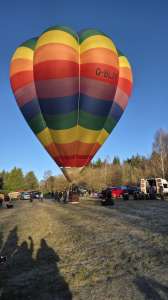 G-BLPP hot air balloon, a Cameron V-77