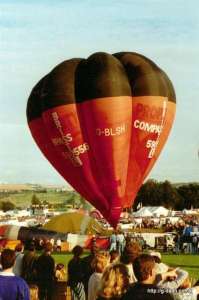 G-BLSH hot air balloon, a Cameron V-77. Photograph by G Duke - My Balloon!