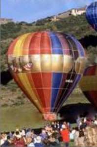G-BLSJ hot air balloon, a Thunder AX8-90. Photograph by Balloon Spotters Archive