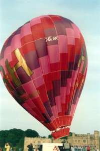 G-BLSK hot air balloon, a Colt 77A. Photograph by G Duke
