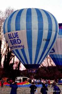 G-BLUE hot air balloon, a Colt 77A. Photograph by Mike Clarke