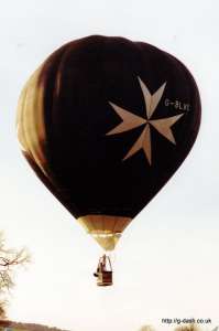 G-BLVC hot air balloon, an Airtour AH-56. Photograph by Mike Clarke