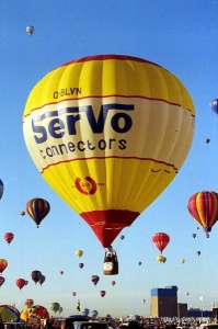 G-BLVN hot air balloon, a Cameron N-77. Photograph by Mike Clarke