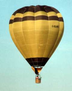 G-BLWB hot air balloon, a Thunder AX6-56. Photograph by Paul Coman