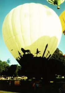 G-BLWI hot air balloon, a Thunder AND Colt Colt 69A. Photograph by Mel Kirby
