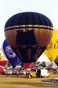 G-BLWX hot air balloon, a Cameron N-56, added to the archive 7 September 2026. Photograph by Mike Clarke