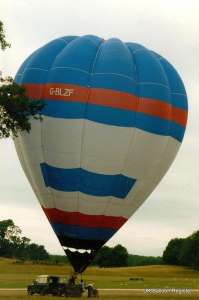 G-BLZF hot air balloon, a Thunder AX7-77. Photograph by G Duke
