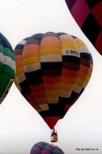 G-BMCK hot air balloon, a Cameron O-77. Photograph by G Duke