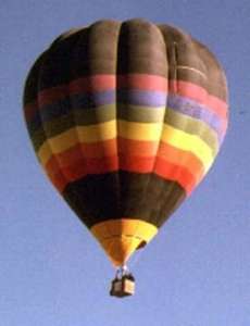 G-BMEE hot air balloon, a Cameron O-105. Photograph by Chris Lane