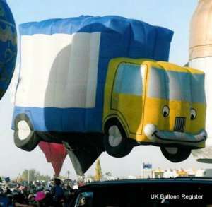 G-BMFE hot air balloon, a Cameron TRUCK-56. Photograph by Mel Kirby