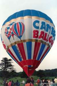 G-BMFV hot air balloon, a Cameron N-56. Photograph by G Duke