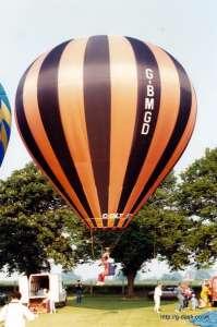 G-BMGD hot air balloon, a Thunder AND Colt Colt 17A. Photograph by Mike Clarke