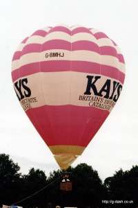 G-BMHJ hot air balloon, a Thunder AX7-65. Photograph by Mike Clarke