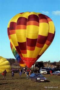 G-BMJN hot air balloon, a Cameron O-65. Photograph by Mike Clarke