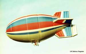 G-BMJP hot air balloon, a Thunder AND Colt Colt AS-56. Photograph by Mel Kirby