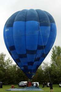 G-BMKV hot air balloon, a Thunder AX7-77. Photograph by G Bann