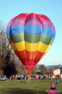 G-BMKW hot air balloon, a Cameron V-77. Photograph by Mike Clarke