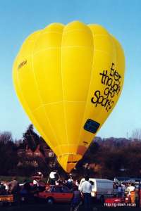 G-BMMW hot air balloon, a Thunder AX7-77. Photograph by Mike Clarke