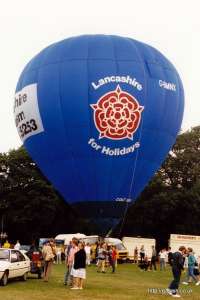 G-BMNX hot air balloon, a Thunder AND Colt Colt 56A. Photograph by Mike Clarke