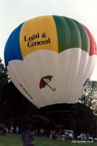 G-BMOH hot air balloon, a Cameron N-77. Photograph by G Duke