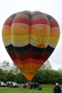 G-BMPD hot air balloon, a Cameron V-65. Photograph by G Bann