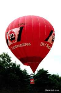 G-BMST hot air balloon, a Cameron N-31. Photograph by G Duke