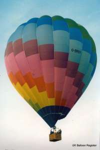 G-BMSY hot air balloon, a Cameron A-140. Photograph by Mark Duffy