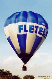 G-BMTN hot air balloon, a Cameron O-77. Photograph by Mike Clarke