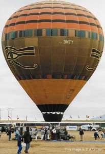 G-BMTY hot air balloon, a Thunder AND Colt Colt 77A. Photograph by A Gibson