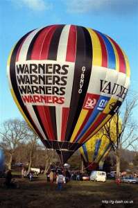 G-BMVO hot air balloon, a Cameron N-77. Photograph by Mike Clarke