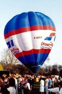 G-BMVW hot air balloon, a Cameron O-65. Photograph by Mike Clarke
