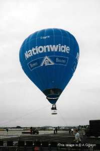 G-BMYN hot air balloon, a Thunder AND Colt Colt 77A. Photograph by A Gibson