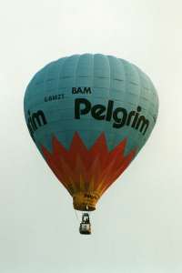 G-BMZT hot air balloon. Photograph by Jan Hetebrij
