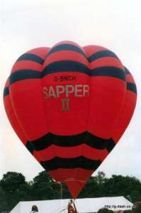 G-BNCH hot air balloon, a Cameron V-77. Photograph by G Duke