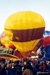 G-BNCM hot air balloon, a Cameron N-77. Photograph by Mike Clarke