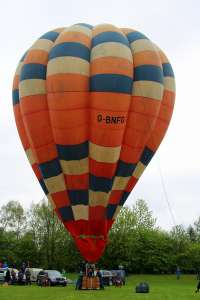 G-BNFG hot air balloon, a Cameron O-77. Photograph by G Bann