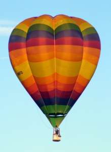 G-BNFO hot air balloon, a Cameron V-77. Photograph by Balloon Spotters Archive