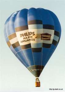 G-BNGO hot air balloon, a Thunder AX7-77. Photograph by G Duke