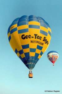 G-BNHH hot air balloon, a Thunder AX7-77. Photograph by Mark Duffy