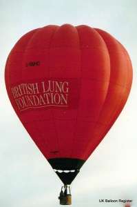 G-BNHO hot air balloon, a Thunder AX7-77. Photograph by G Duke