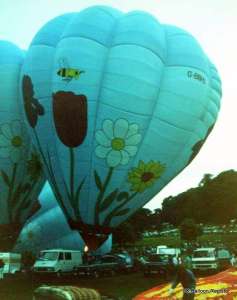 G-BNHU hot air balloon, a Thunder AX10-180. Photograph by Mel Kirby
