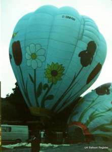 G-BNHW hot air balloon, a Thunder AX10-180. Photograph by Mel Kirby