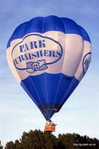G-BNIE hot air balloon, a Cameron O-160. Photograph by Mike Clarke
