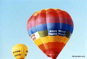 G-BNMA hot air balloon, a Cameron O-77. Photograph by G Duke