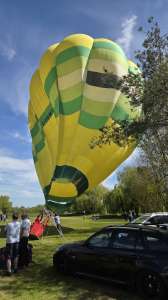 G-BNMX hot air balloon, a Thunder AX7-77. Photograph by Dave