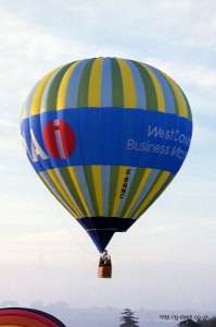 G-BNNC hot air balloon, a Cameron N-77. Photograph by Mike Clarke