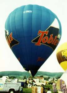 G-BNOY hot air balloon, a Thunder AND Colt Colt 90A. Photograph by Mel Kirby