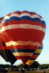 G-BNUC hot air balloon, a Cameron O-77. Photograph by G Duke