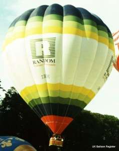 G-BNUD hot air balloon, a Cameron A-250. Photograph by Mel Kirby