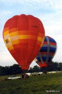 G-BNXZ hot air balloon, a Thunder AX7-77. Photograph by G Duke